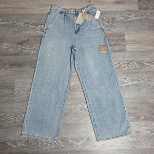NWT Oliver Logan - Women's Thompson Low Slung Wide Leg Denim Jeans - Size 26